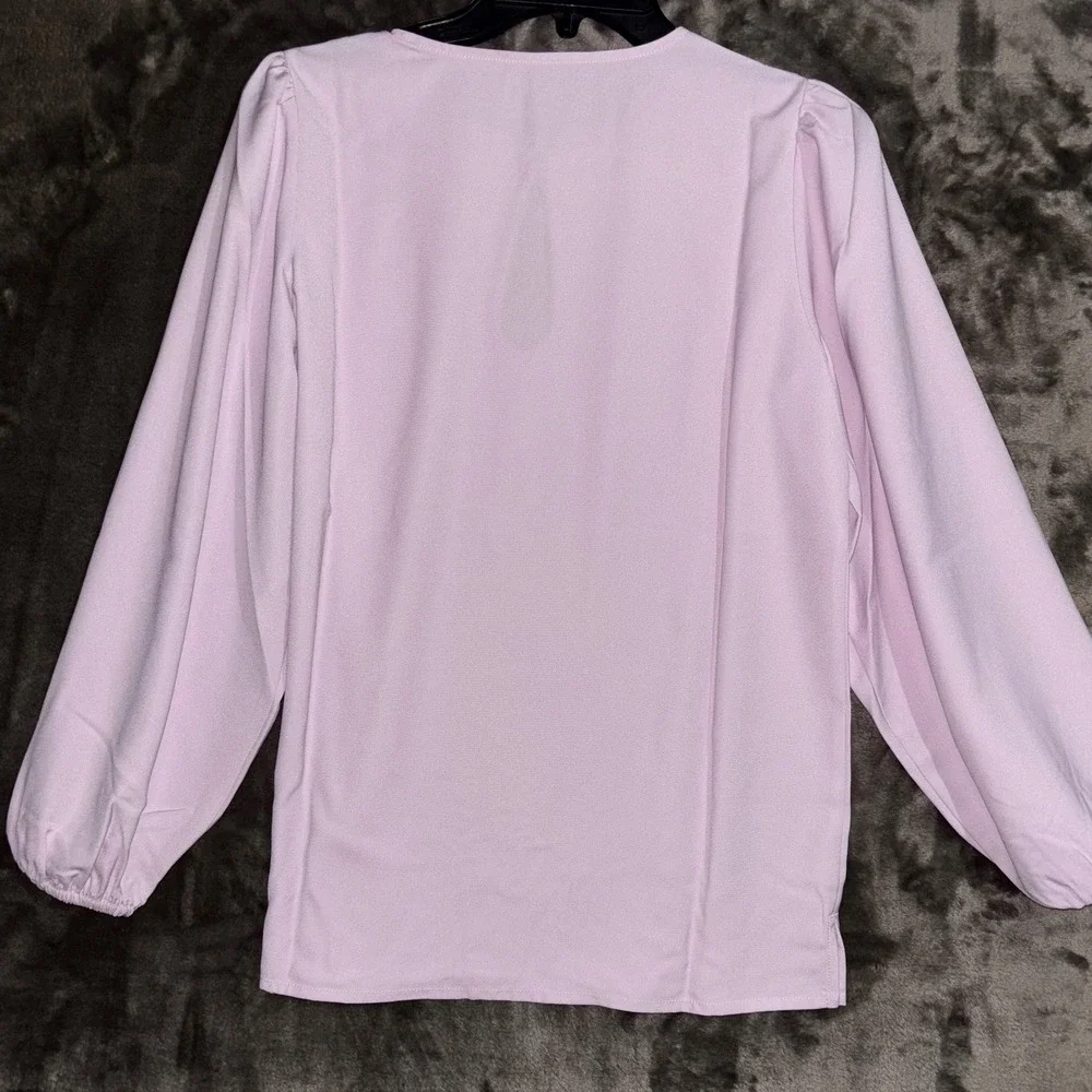 J. Crew Purple‎ Puff Sleeve Keyhole Blouse Top Extra Small TXS New With Tags